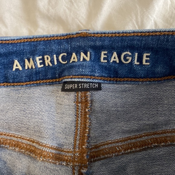 American Eagle Blue High Rise skinny Jeans - Picture 5 of 6